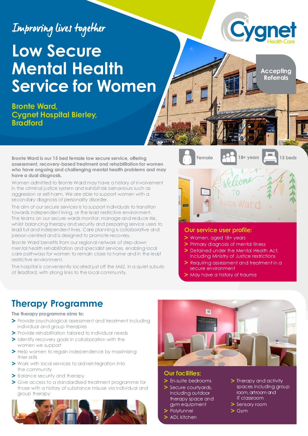 Download Bronte Ward flyer PDF