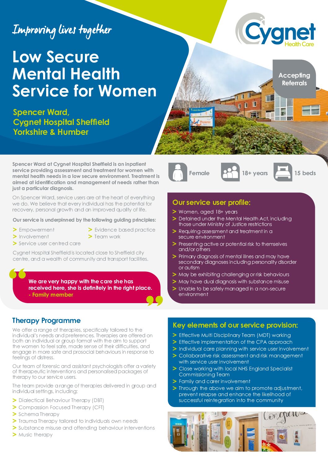 Download the Spencer Ward flyer PDF