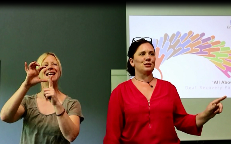 Project Lead Suzanne Turner at the All About Me launch event