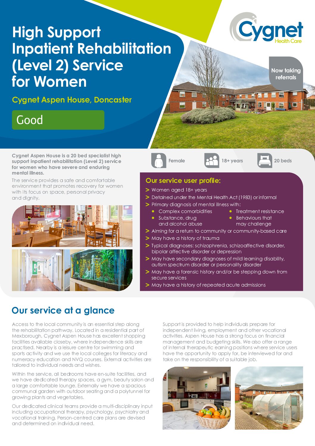 Download the Cygnet Aspen House flyer PDF