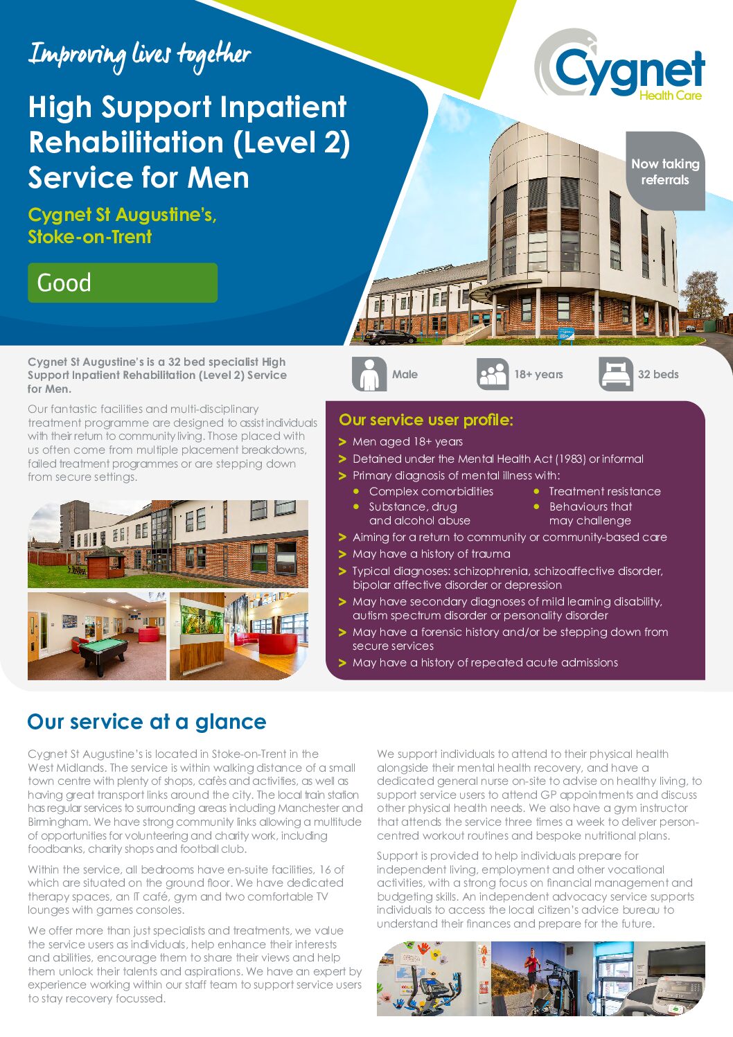 Download the Cygnet St Augustine’s Flyer PDF