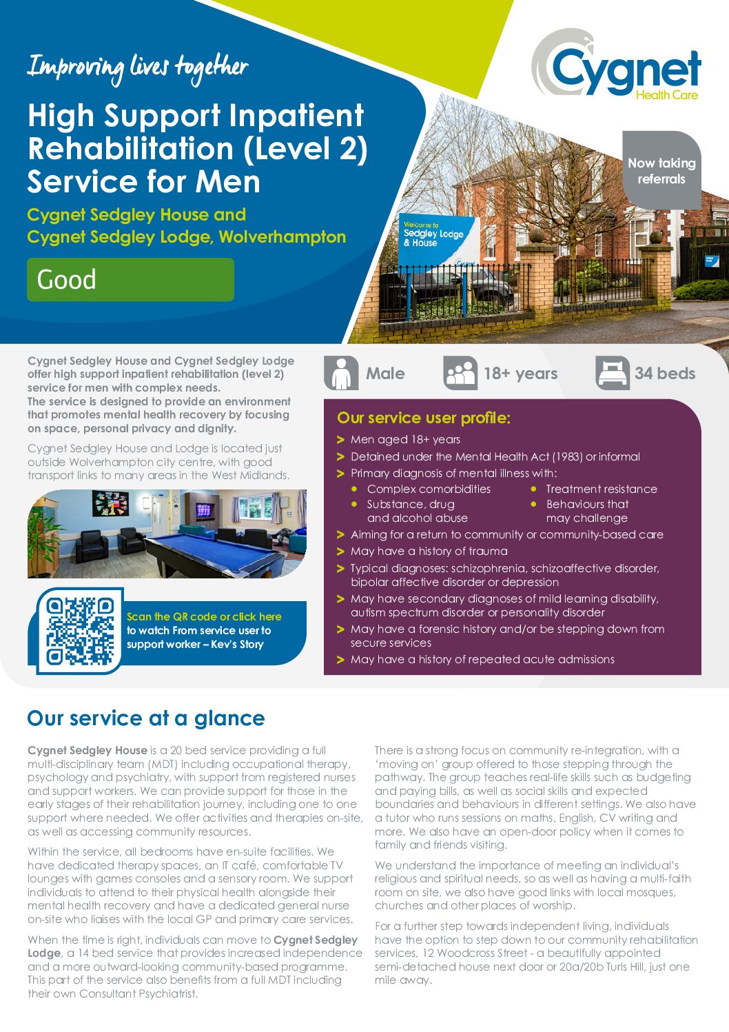 Download the Cygnet Sedgley House and Cygnet Sedgley Lodge flyer PDF