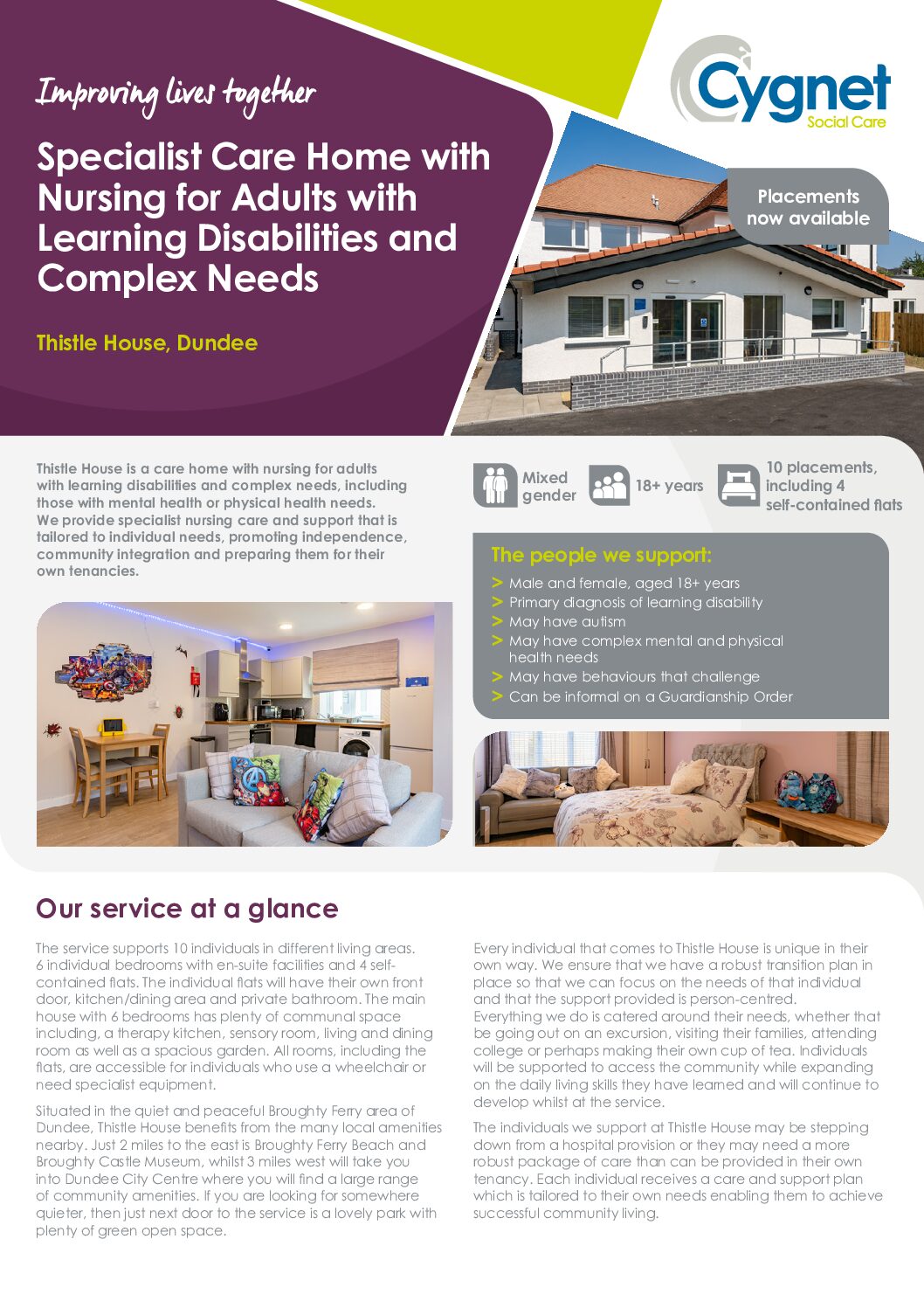 Download the Thistle House flyer PDF