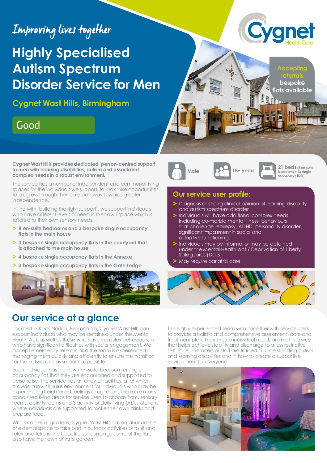 Download the Cygnet Wast Hills flyer PDF