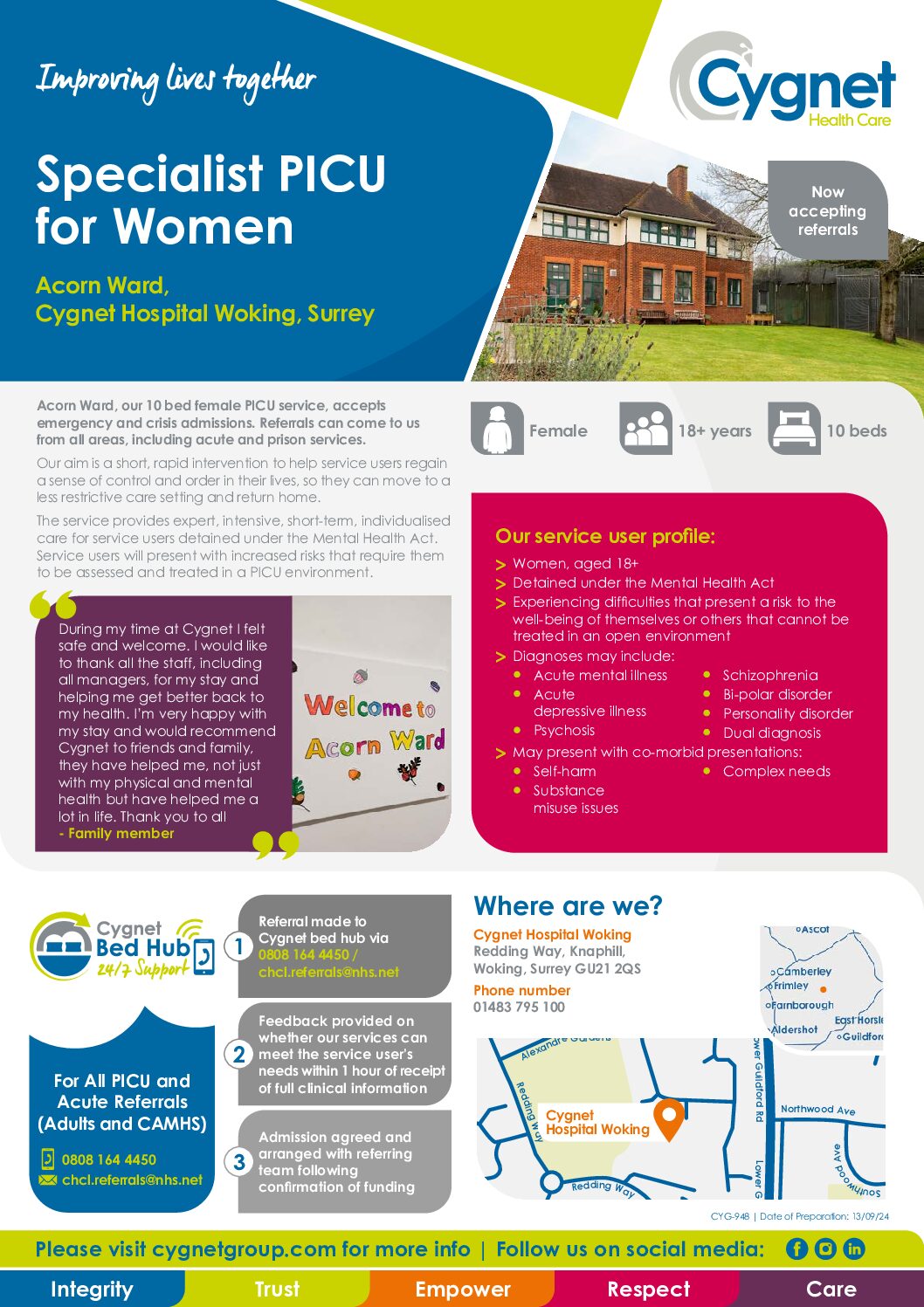 Download the Acorn Ward flyer PDF