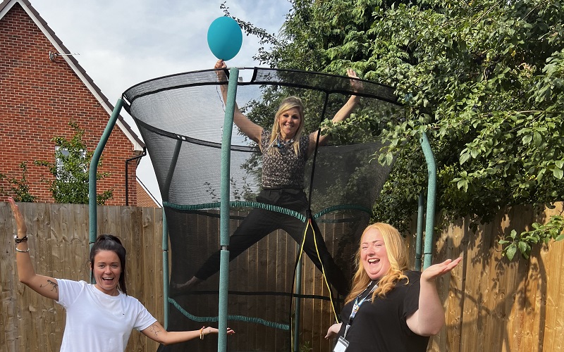 The team at Cherry Tree House celebrating their CQC result