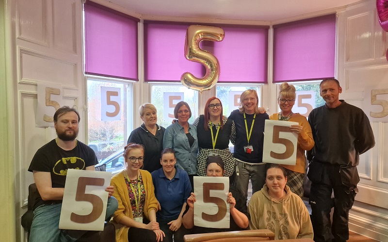 Ranaich House team celebrates Care Inspectorate Very Good Rating