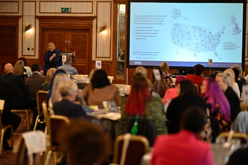 Karen Johnson, Senior Vice President, Universal Health Services delivered her Key Note Speech