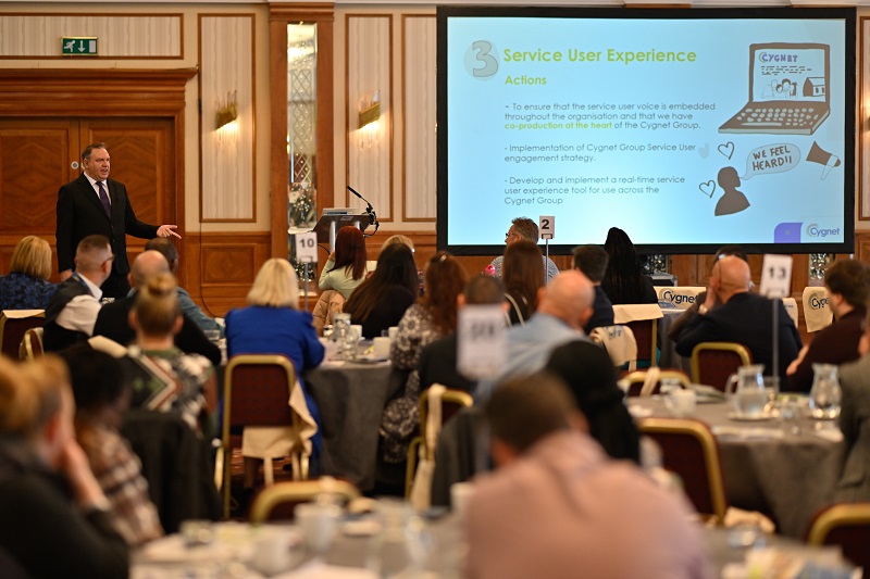 Director Nursing David Wilmott presenting at the conference