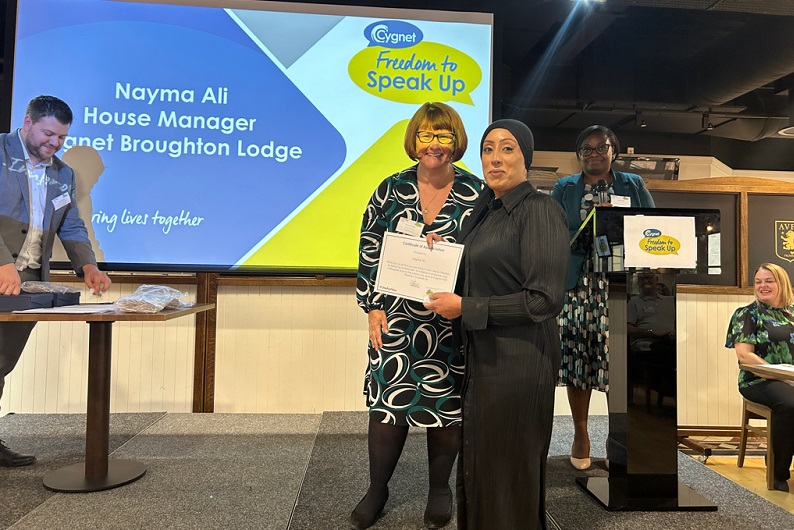 Nayma Ali with Pam Wenger