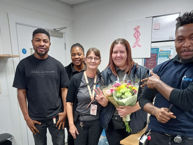 Tanya Dullenty and staff from Cygnet Fountains