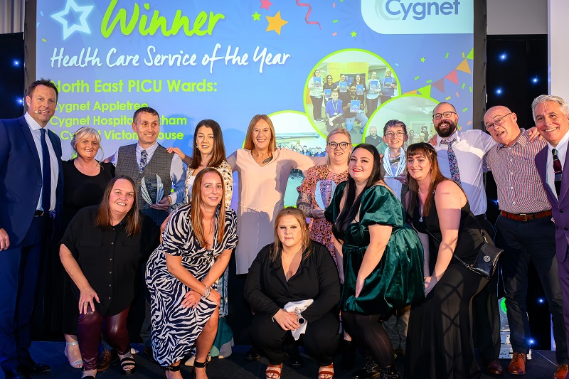 Team members from Cygnet Appletree, Cygnet Hospital Hexham and Cygnet Victoria House