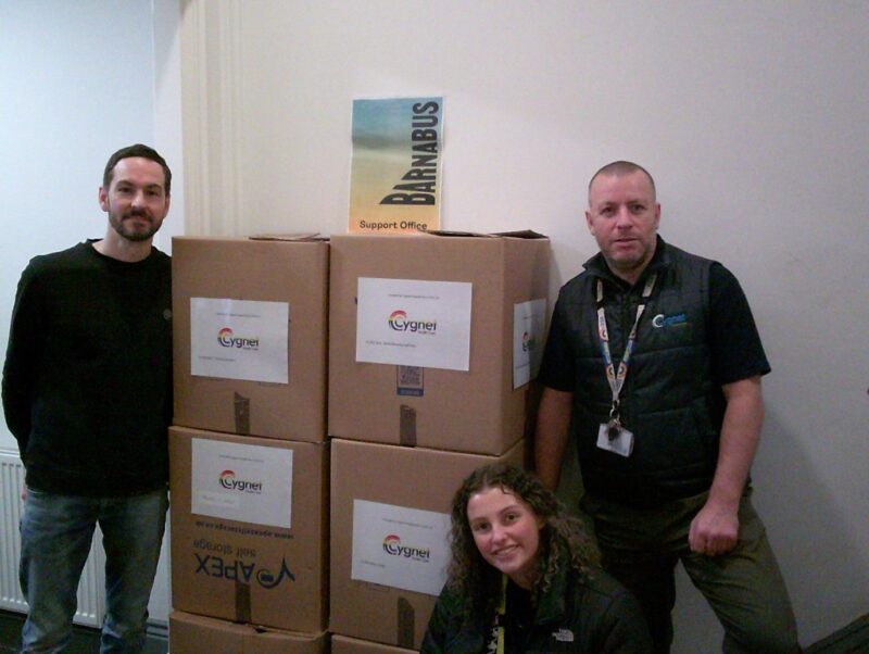 Cygnet Bury Hudson Donating to Barnabus