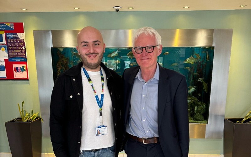 Raf Hamaizia and Sir Norman Lamb