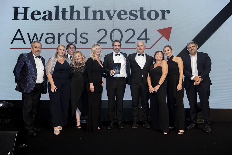 The Cygnet Social Care team collecting their award