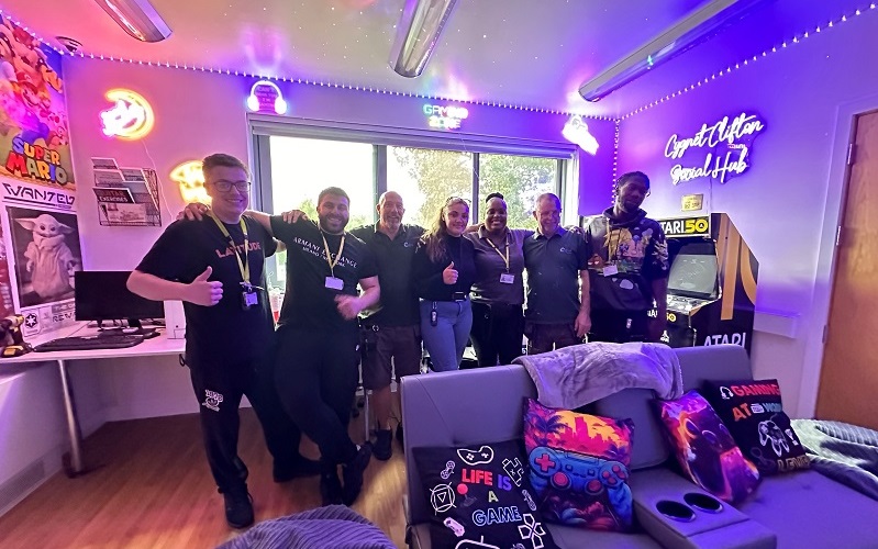 The team who helped create the Social Hub at Cygnet Hospital Clifton