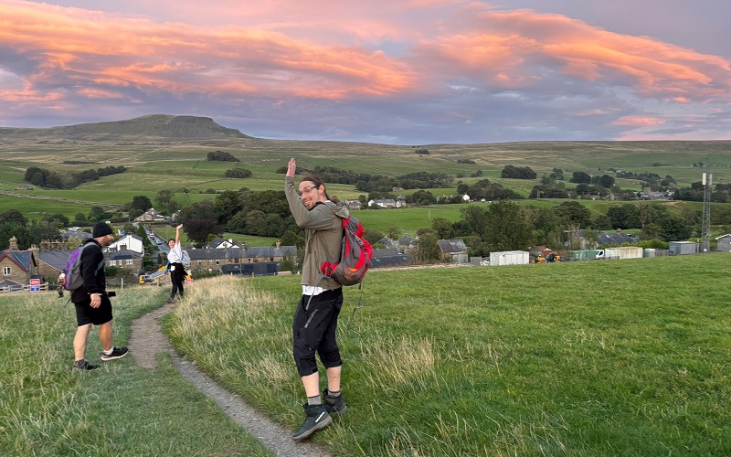 Approaching Horton at the end of the walk