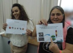 A staff member and service user at Cygnet Lodge Kenton