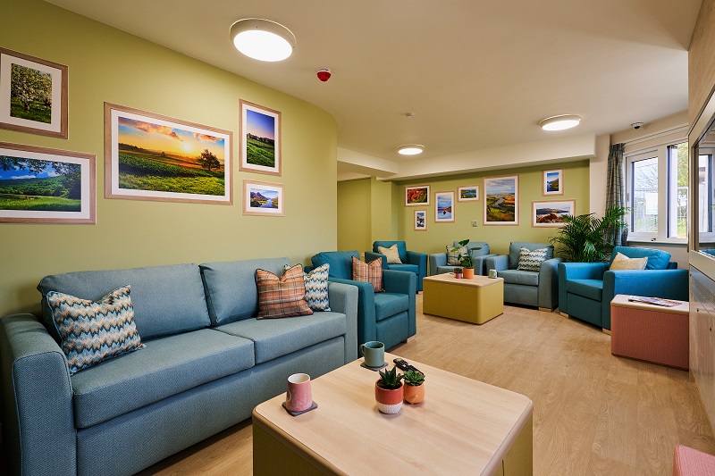Refurbished lounge at Cygnet Wallace Hospital