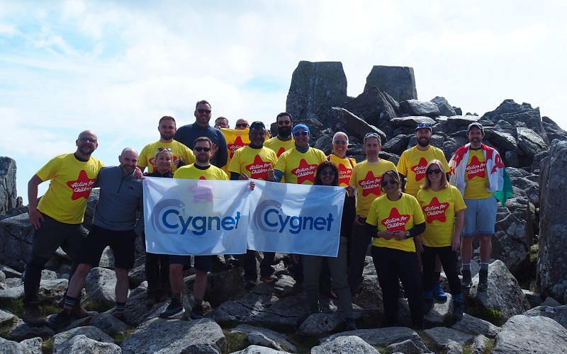 The Cygnet team on the summit of Tryfan