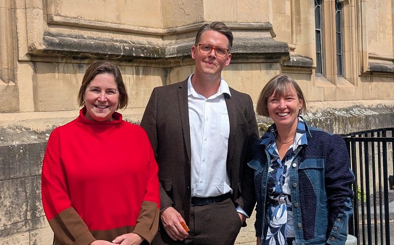 Phil Winterbottom, Cygnet’s Head of Safeguarding and Protection, with Dame Nicole Jacobs, Domestic Abuse Commissioner for England and Wales, and Susan Bright, CEO of the Employers Initiative on Domestic Abuse (EIDA)