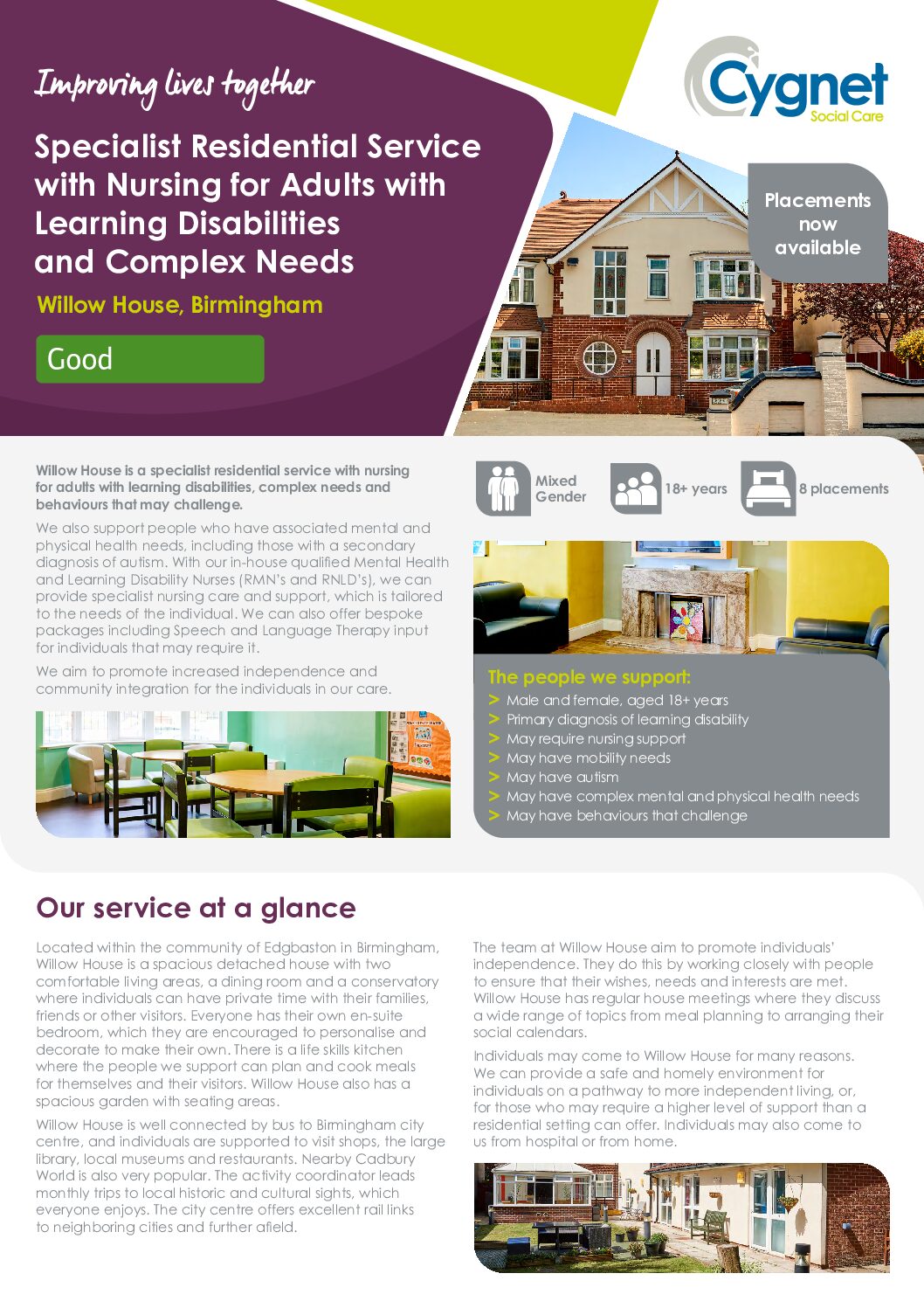 Download the Willow House flyer PDF