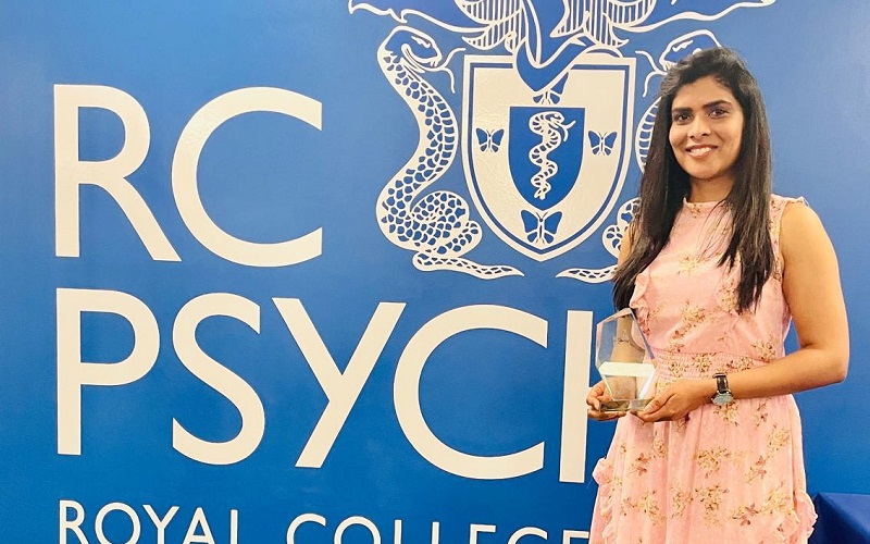 Dr Jhansi Seekolu, winner of the SAS Doctor of the Year for the London Division by the Royal College of Psychiatrists (RCPsych).