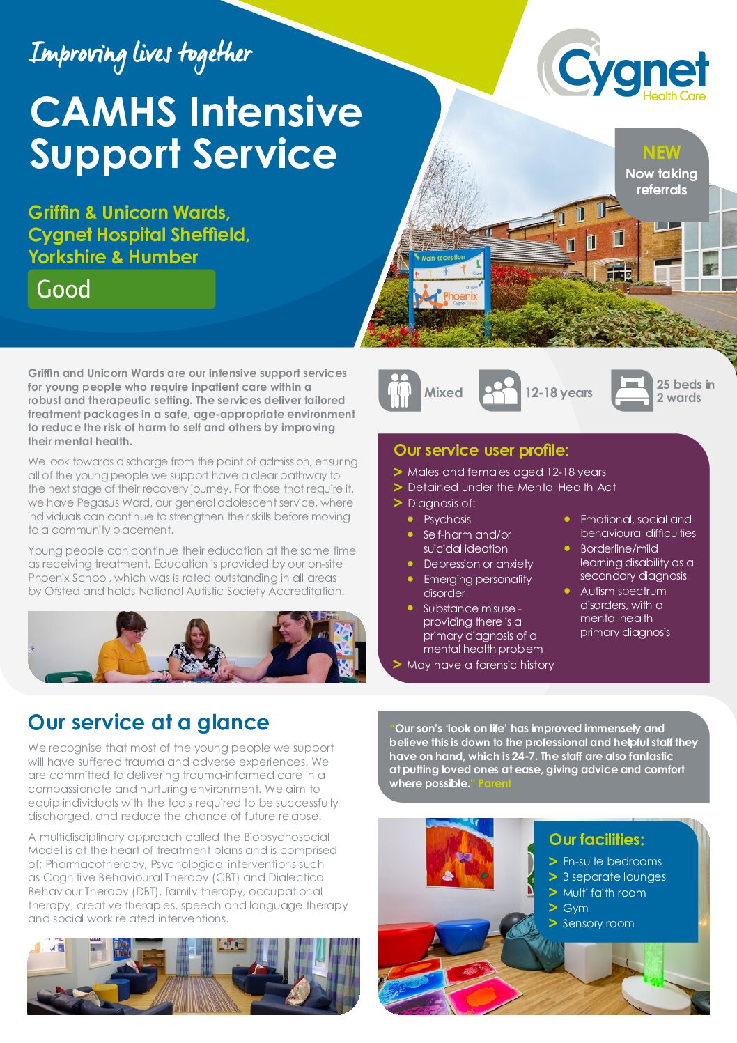 Download the Griffin and Unicorn Ward flyer PDF