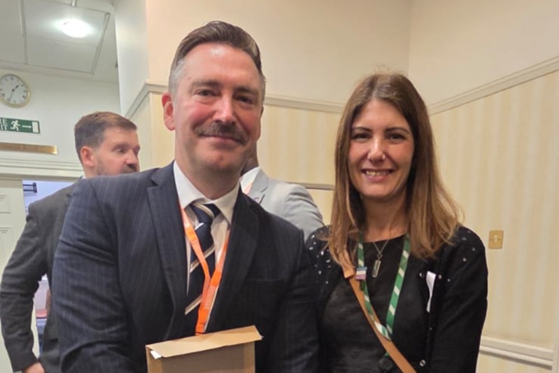 Dr Jon Van Niekerk with Cat Eccles MP