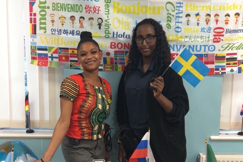 Stacey and Iqra who organised the event