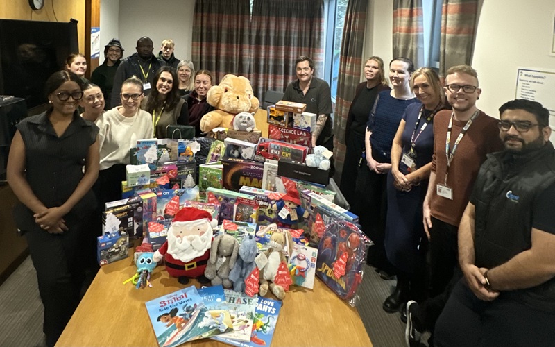 The team at Cygnet Pindar House with their donations