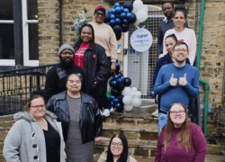 Staff and residents at Langdale House