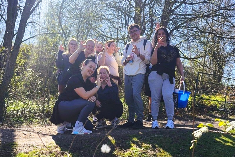 Staff from Cygnet Aspen House on the charity walk