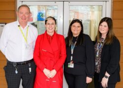 Natalie Fleet MP with Ricky Holland, Melissa Greenwood and Kelly Shortt